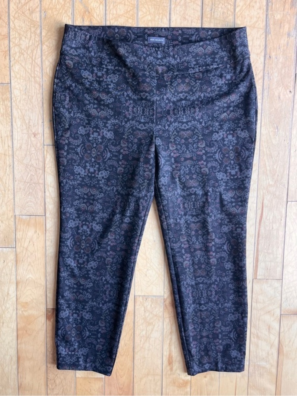 Van Heusen Paisley Modern Slim Fit Stretch Pants Size 16